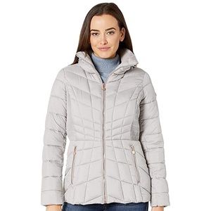 Bernardo Quilted Packable Puffer Coat